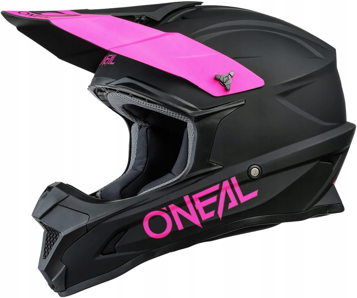 O'NEAL 1SRS - Adult Motorcycle Helmet, Black and Pink, Size XL