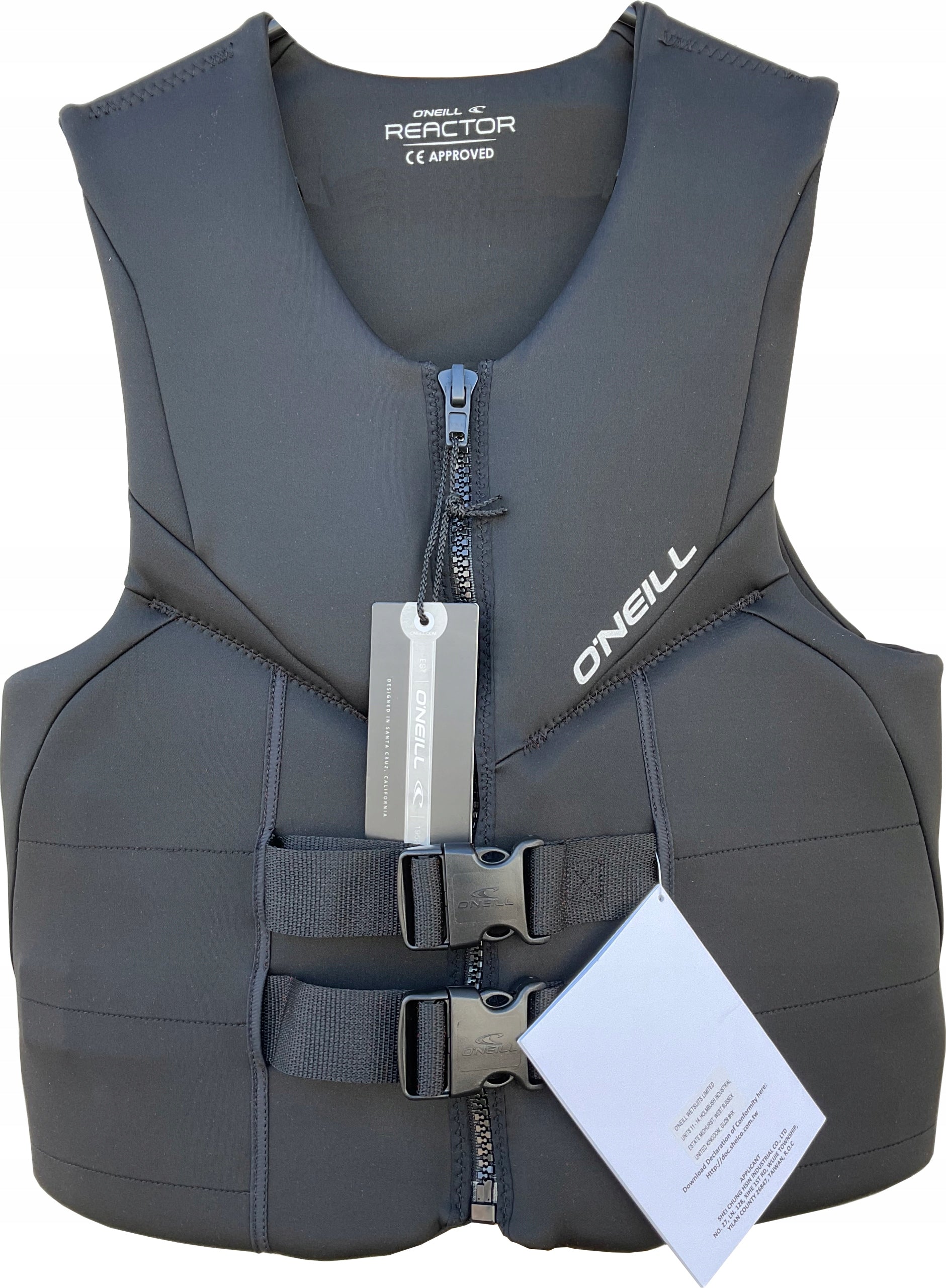 O'Neill Reactor 3 Vest CE - XXL, Black Manufacturer code Reactor 3 Vest CE