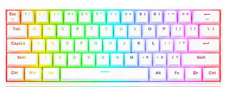 O1 Keyboard Redragon Dragonic Pro M61SE white Manufacturer no brand