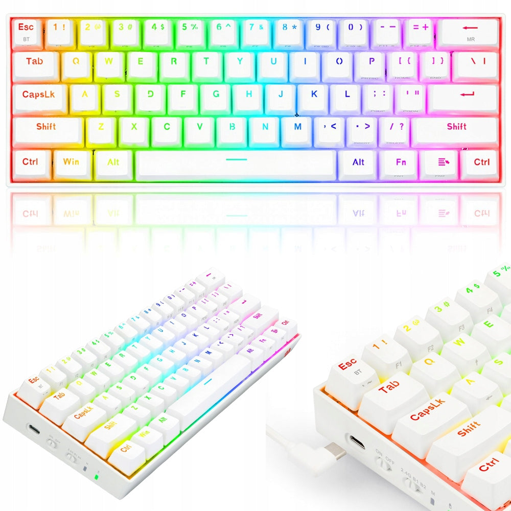 O1 Keyboard Redragon Dragonic Pro M61SE white