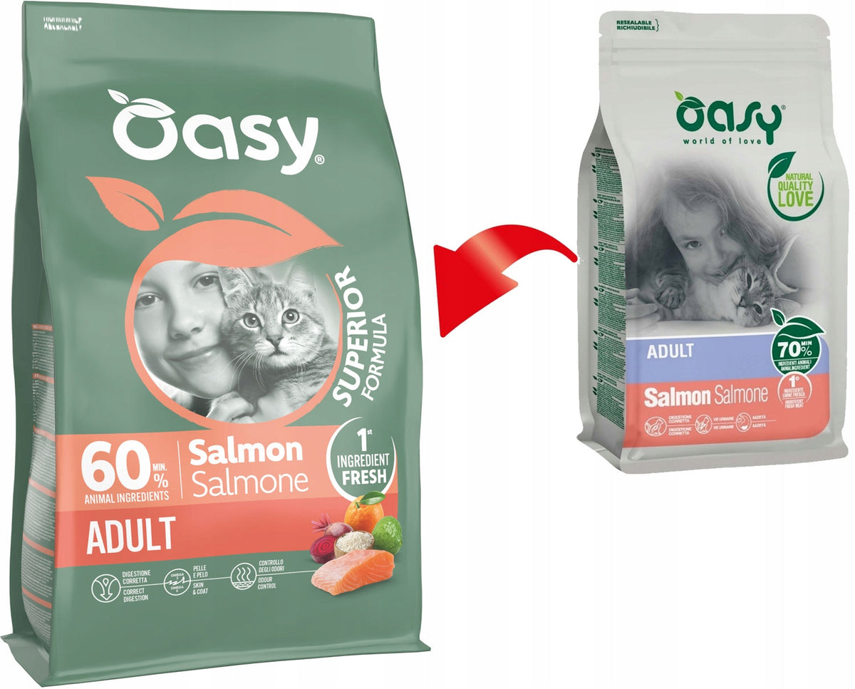 OASY ADULT Cat Superior Formula Salmon 300g Manufacturer code 8054329515679
