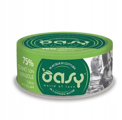 OASY CAT CAN - MORE LOVE TUNA WITH CLAMS 70G