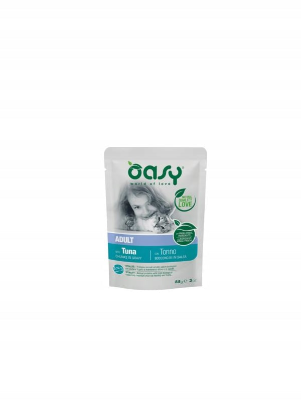 OASY CAT LIFESTAGE SACHET - ADULT TUNA 85G