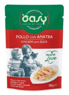 OASY CAT - MORE LOVE CHICKEN/DUCK 70G SACHET