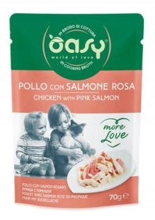 OASY CAT - MORE LOVE CHICKEN/SALMON 70G SACHET