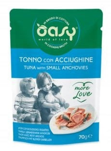 OASY CAT - MORE LOVE TUNA/ANCHOI 70G SACHET