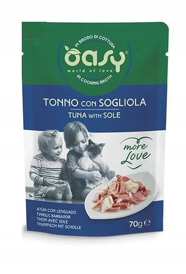 OASY CAT - MORE LOVE tuna with salt 70G SACHET