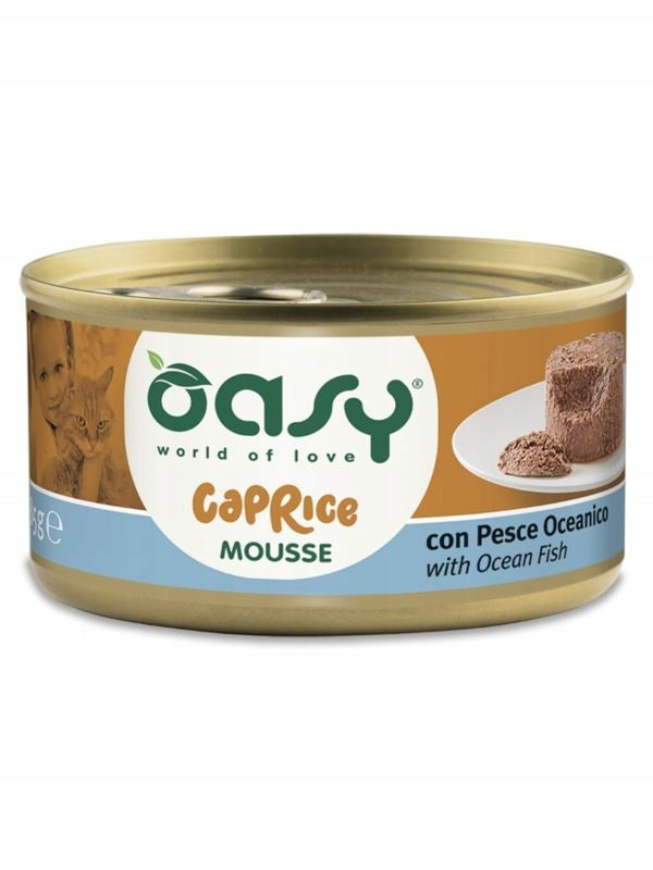 OASY CAT MOUSSE WITH OCEAN FISH 85G