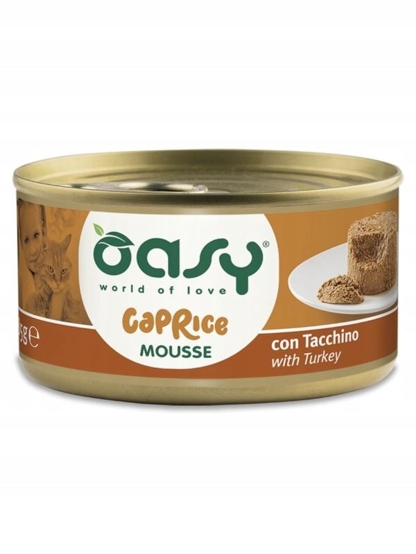 OASY CAT MOUSSE WITH TURKEY 85G