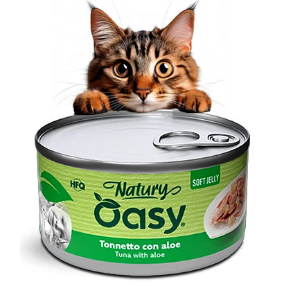 OASY CAT NATURAL CAN JELLY TUNA WITH ALOE VERA 85G Brand Oasy