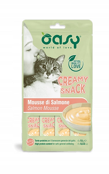 OASY Creamy Snacks Salmon 4x15g