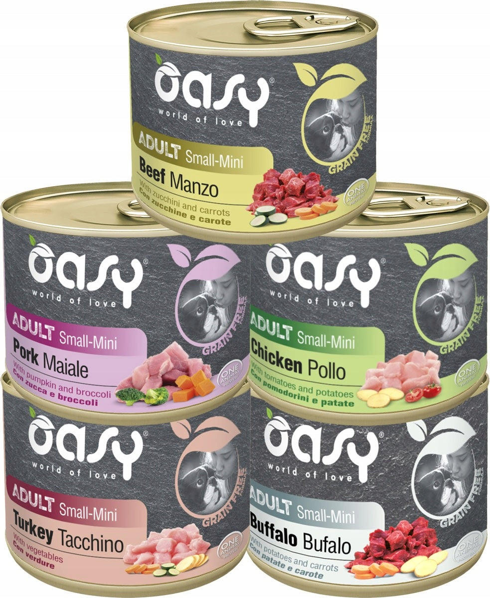 OASY Dog OAP GF Adult Small / Mini Pork 200g Packaging status original