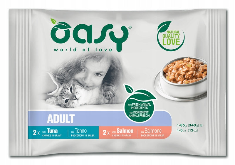OASY Lifestage Multipack Adult Fish 4 x 85g