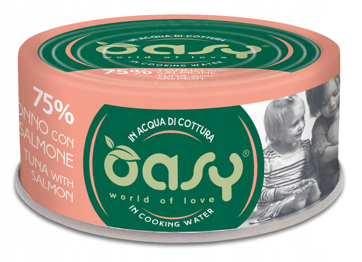 OASY MORE LOVE TUNA WITH SALMON 70G wet cat food