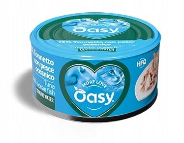OASY MORE LOVE WET CAT FOOD CAT TUNA AND SALT CAN 70g