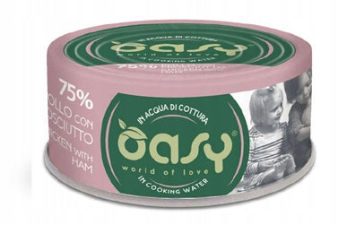 OASY MORE LOVE WET CAT FOOD CHICKEN WITH HAM CAN 70g