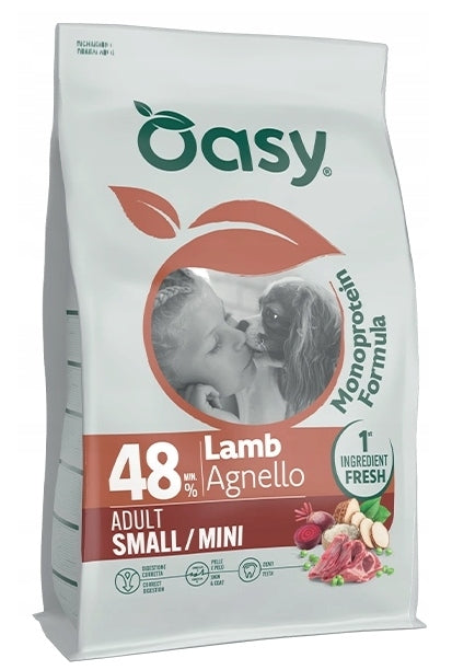 OASY Monoprotein Adult S/Mini Lamb 2kg