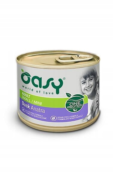 OASY ONE PROTEIN - ADULT MINI - DUCK 200g Packaging status original