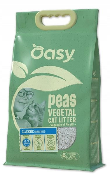 OASY PEAS CLASSIC 6L PLANT LITTER PEAS UNSCENTED ECO