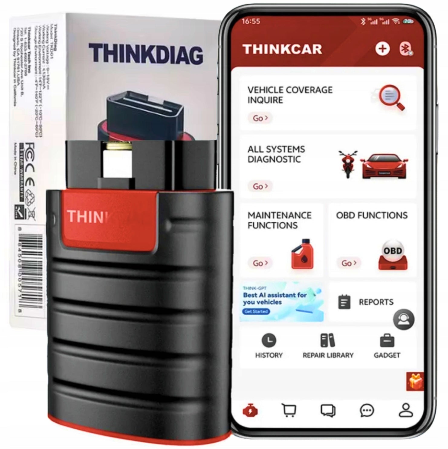 OBD THINKDIAG 2026 FULL SOFTWARE DIAGNOSTIC SCANNER TESTER Polish