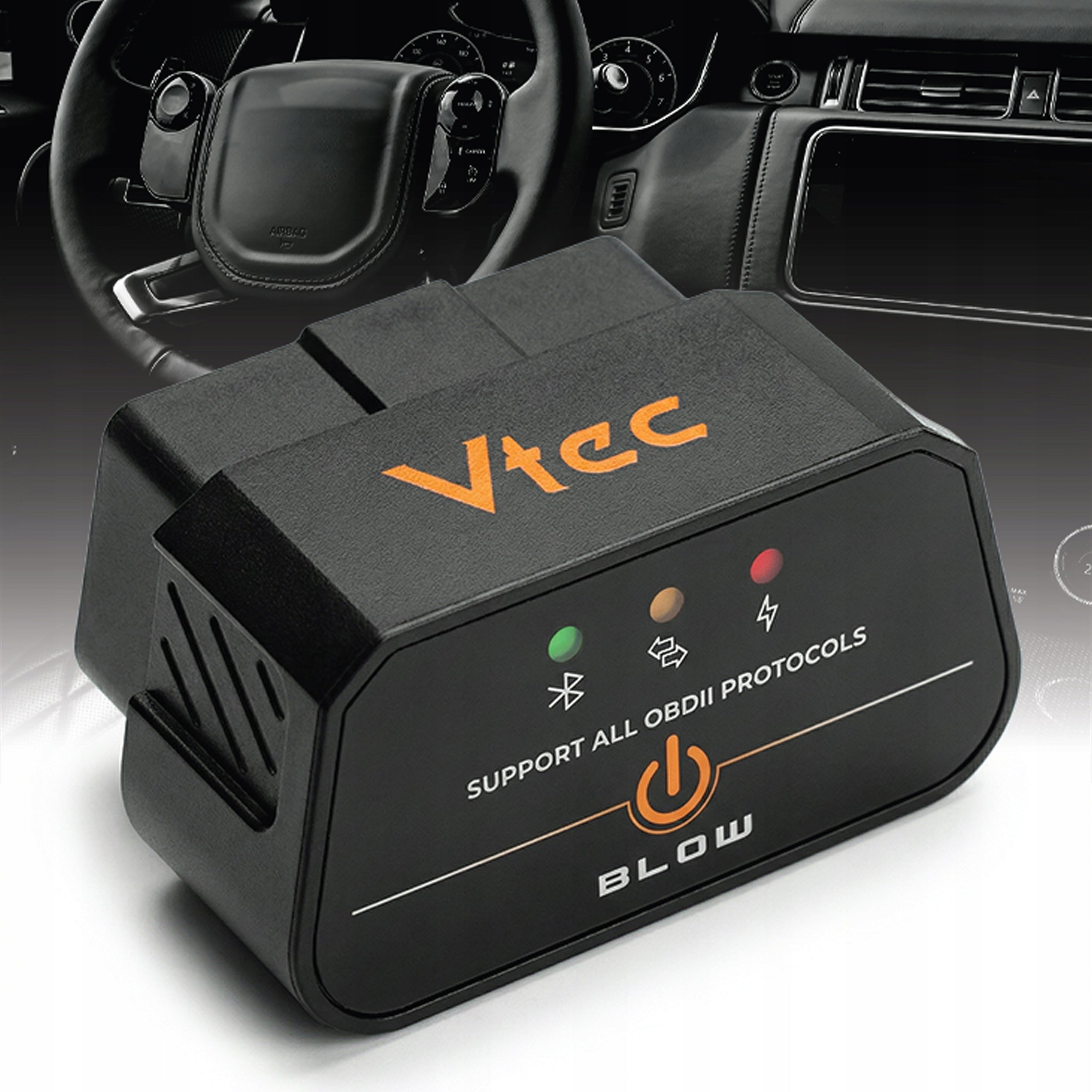 OBD2 DIAGNOSTIC INTERFACE BLUETOOTH TESTER 5.4 ANDROID iOS ELM327 Polish Brand Blow
