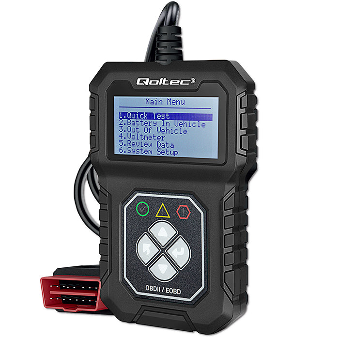 OBD2 DIAGNOSTIC INTERFACE TESTER POLISH MENU Qoltec ProLine 8-25V