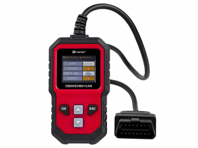 OBD2 EOBD + CAN scanner diagnostic interface Tracer PRO Polish Brand Tracer