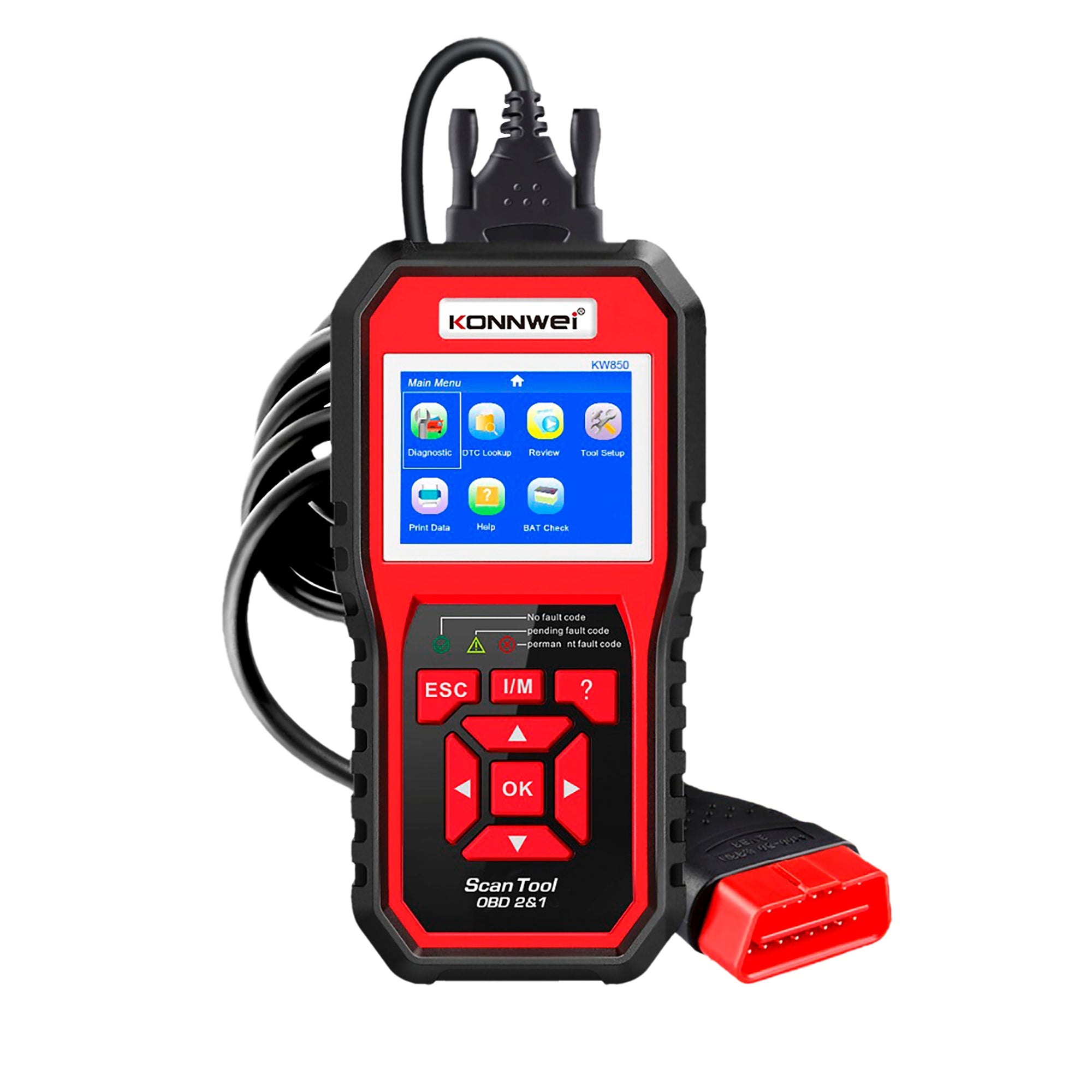 OBD2 Scanner Diagnostic Tester Konnwei KW850