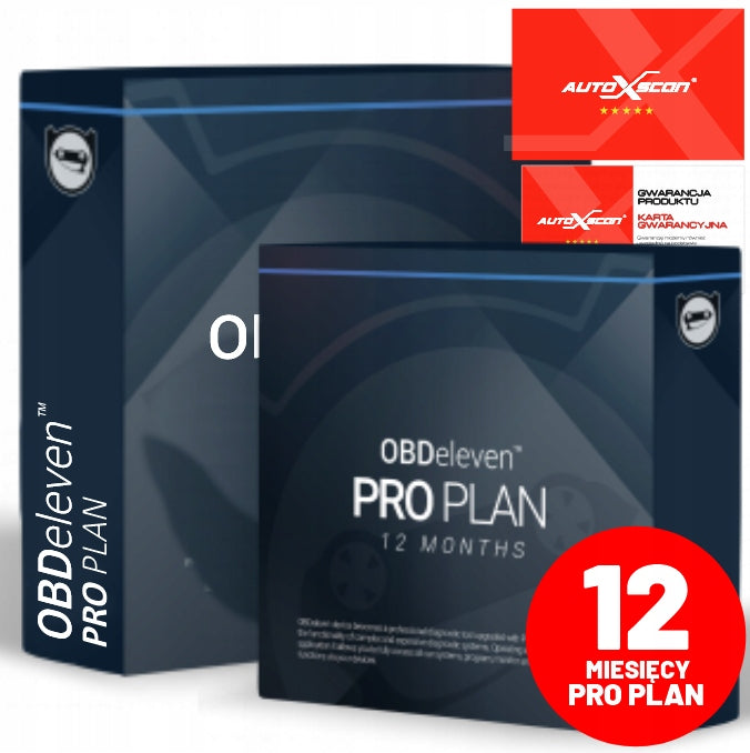 OBDeleven PRO PACK extension Subscription PROPLAN 12 months Polish DEALER Brand OBDeleven