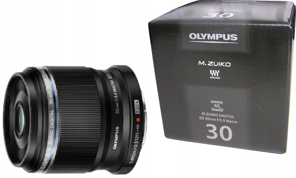 Olympus M.ZUIKO Digital ED 30mm F3.5 Makro (Schwarz) 
