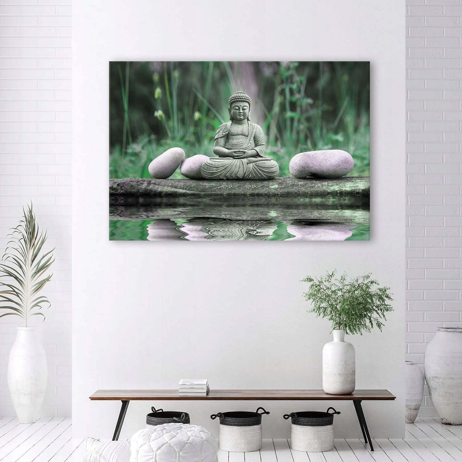 Reproduktion Buddha am Wasser 
