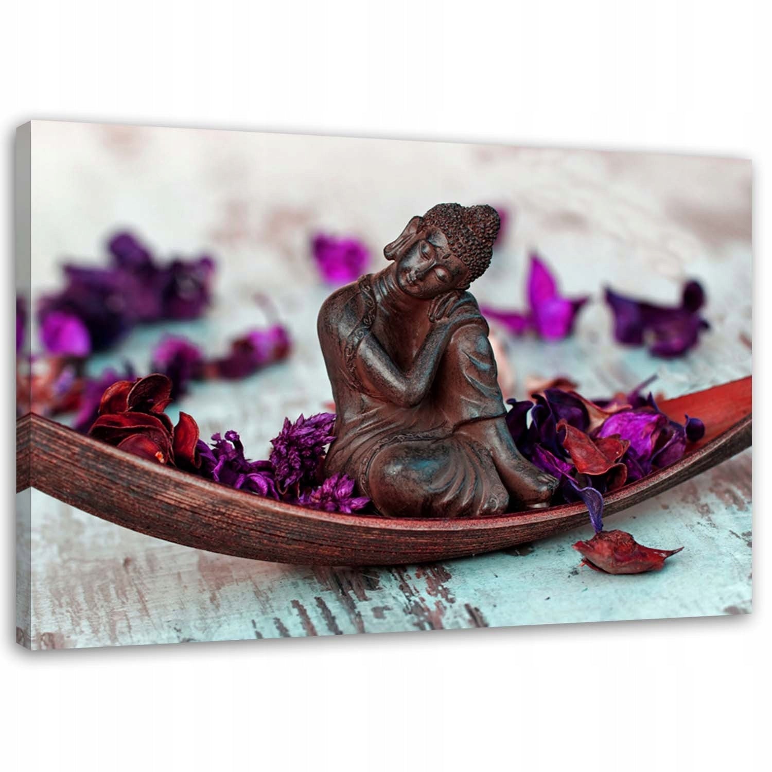 Reproduktion Buddha und Blütenblätter 