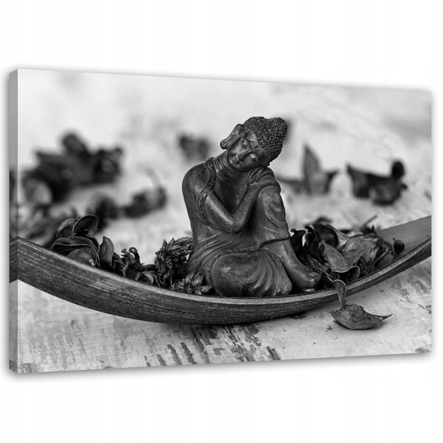Reproduktion Buddha und Blütenblätter 