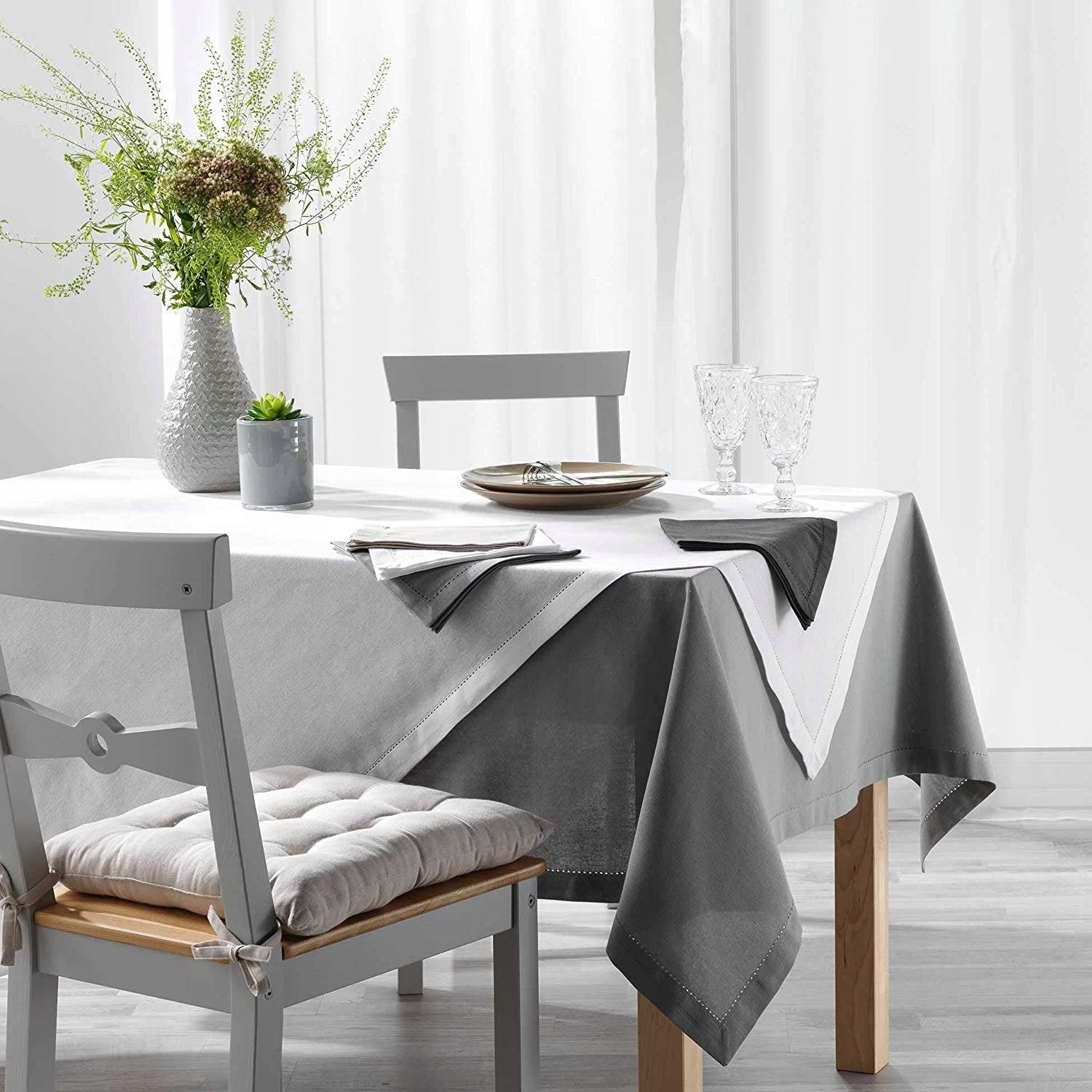 Tischdecke Charline, weiß, 140 x 240 cm 