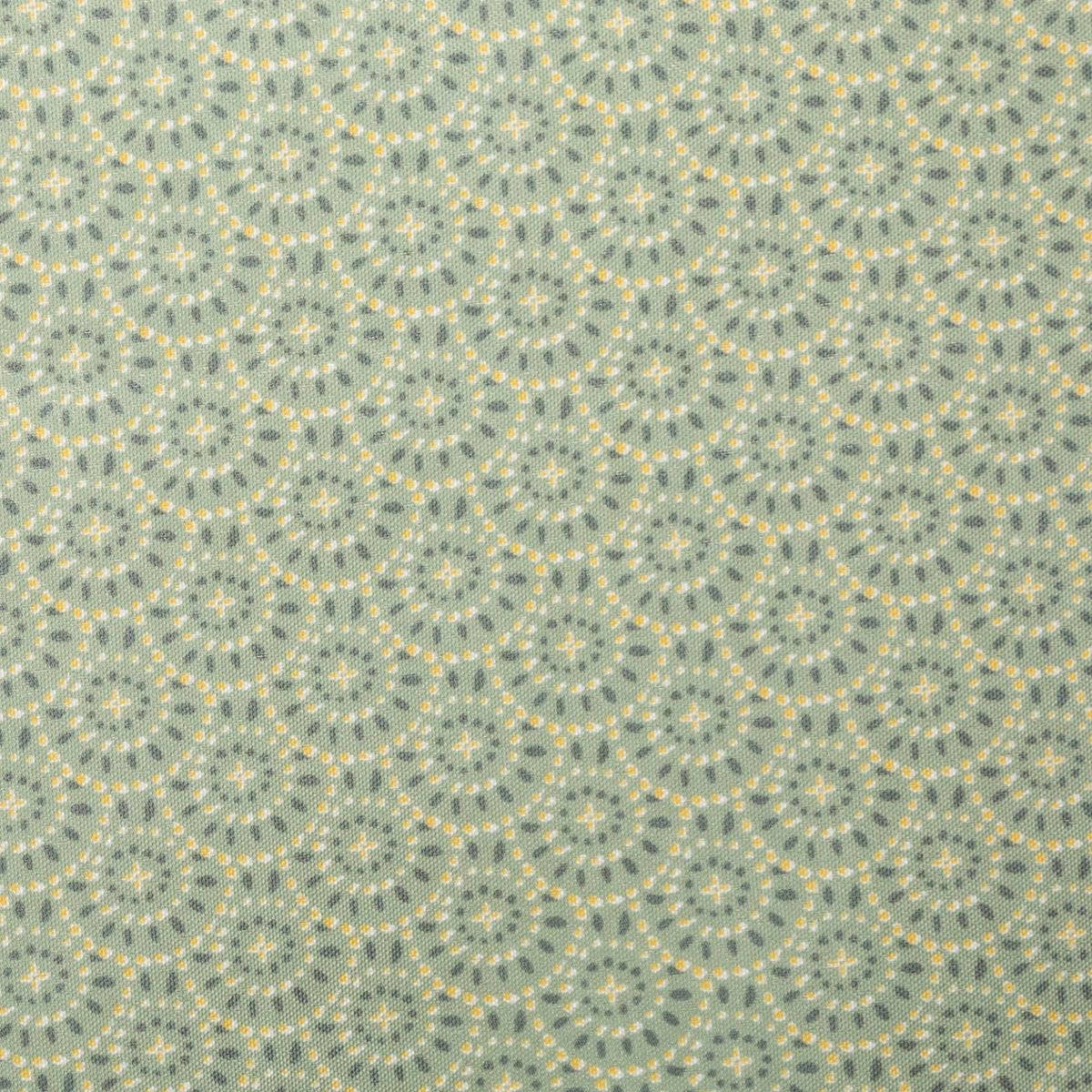 Fleckenabweisende Tischdecke mit grünem Muster, 240 x 140 cm 