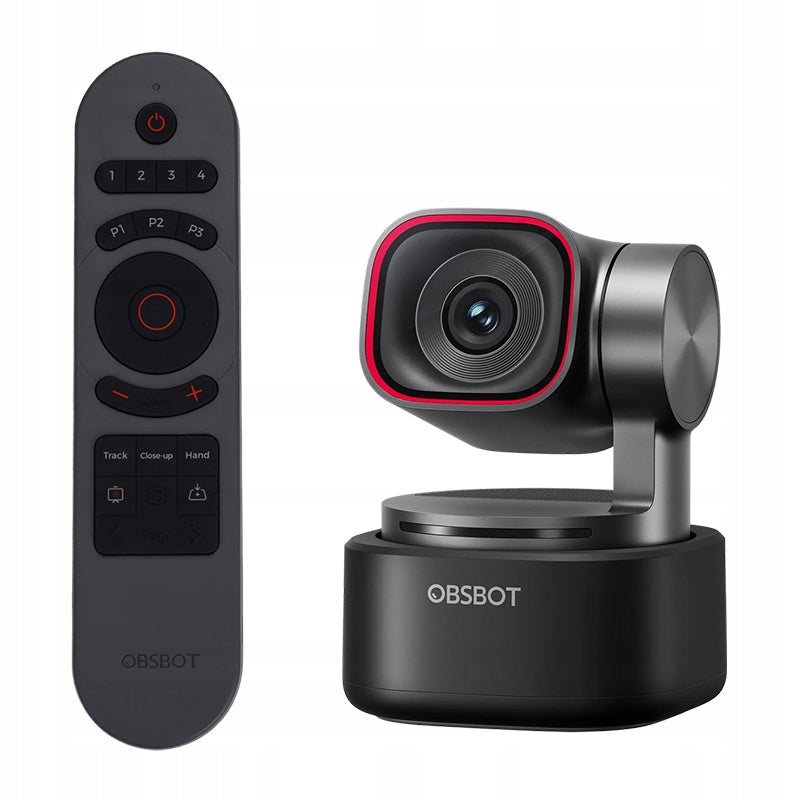 OBSBOT Tiny 3 Remote Combo Camera 4K AI Tracking Gimbal HDR Remote Control USB UVC 2