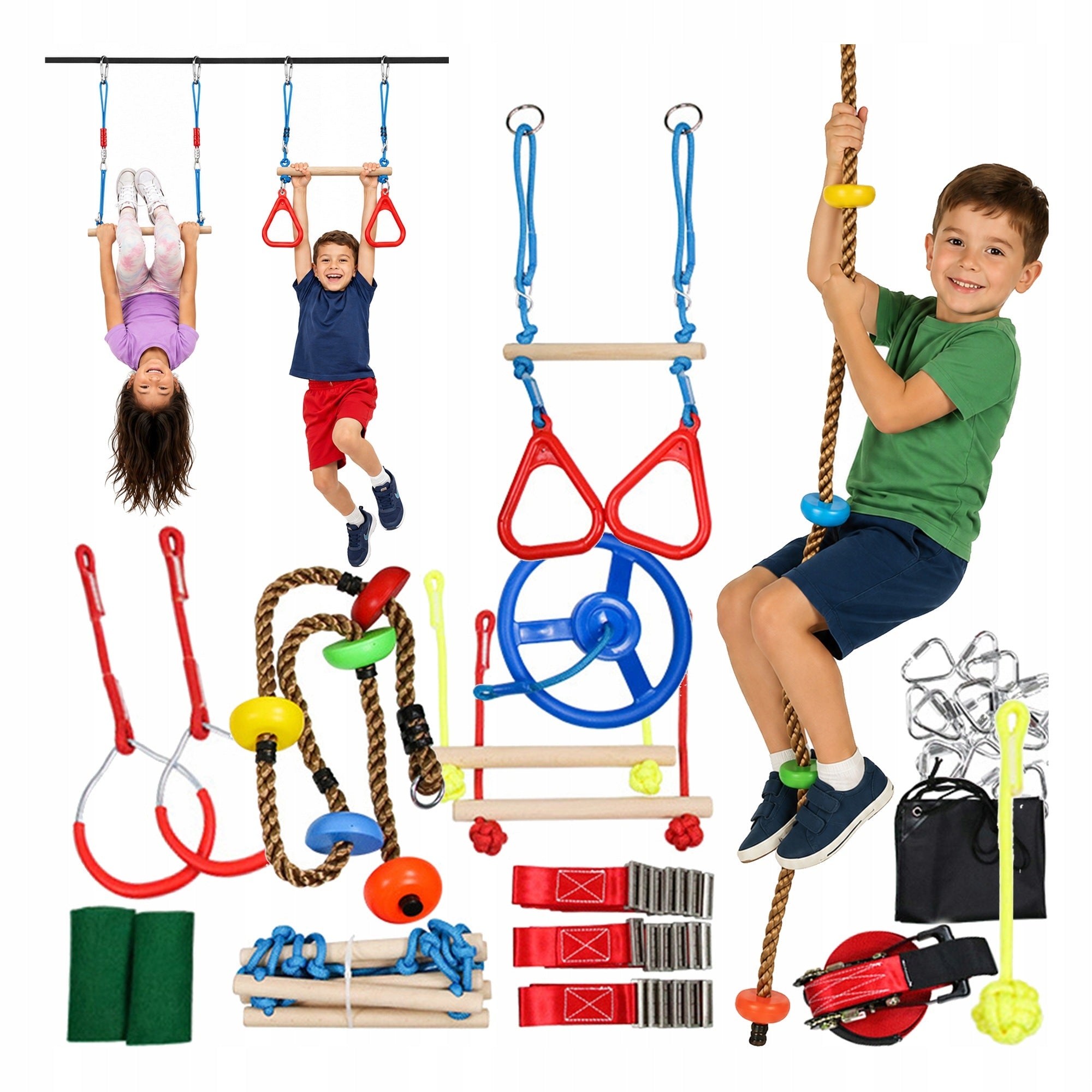 OBSTACLE COURSE SQUARE TOYS MONKEYS GROVE ROPE PARK FOR GARDEN CLIMBING Packaging status original