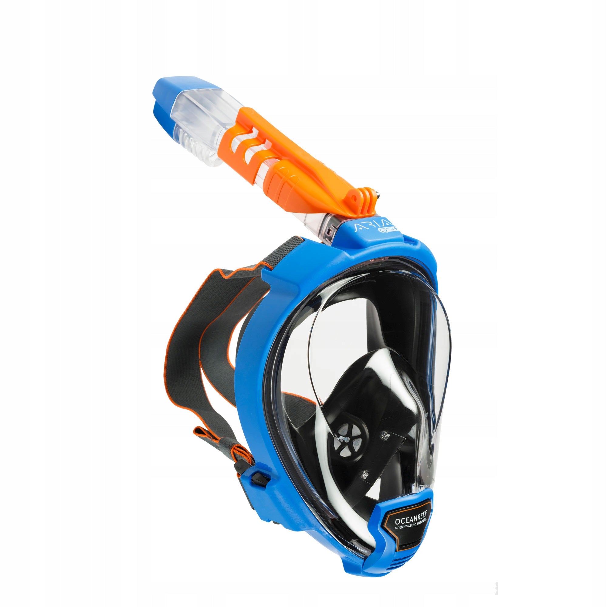 OCEAN REEF FULL FACE Dive MASK ARIA QR+ GoPro BLUE M/L + BUOY Brand Ocean Reef