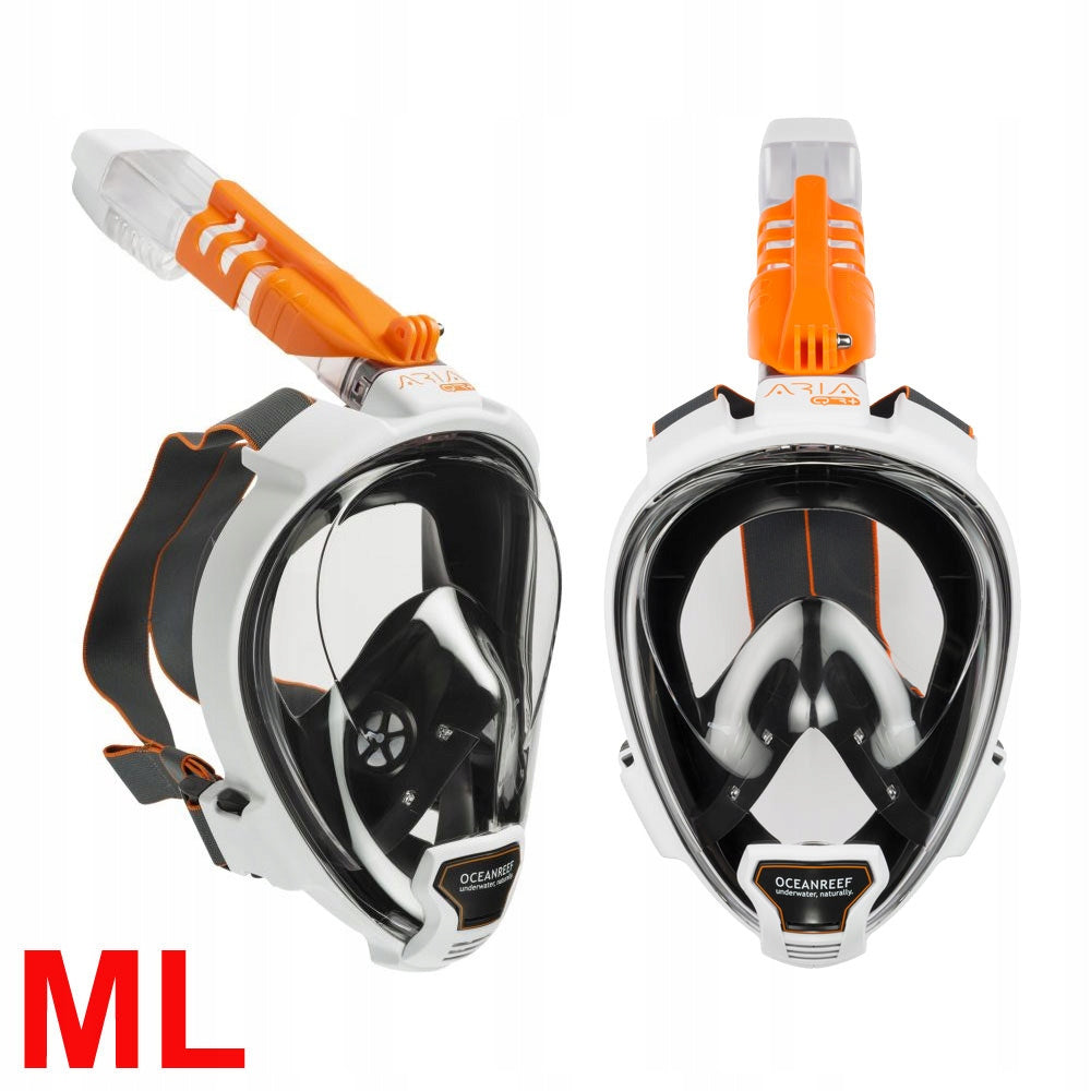 OCEAN REEF FULL FACE Dive MASK ARIA QR+ GoPro WHITE M/L + BUOY