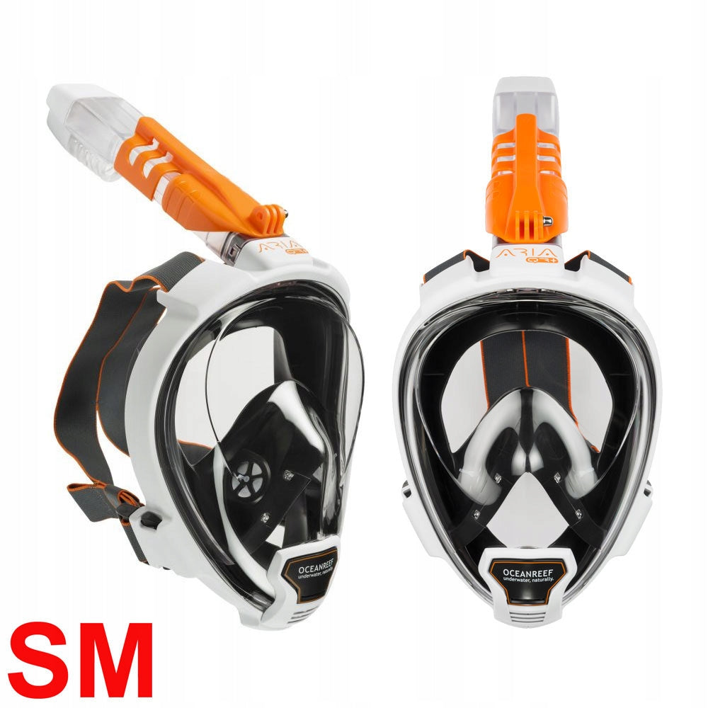 OCEAN REEF FULL FACE Dive MASK ARIA QR+ GoPro WHITE S/M + BUOY