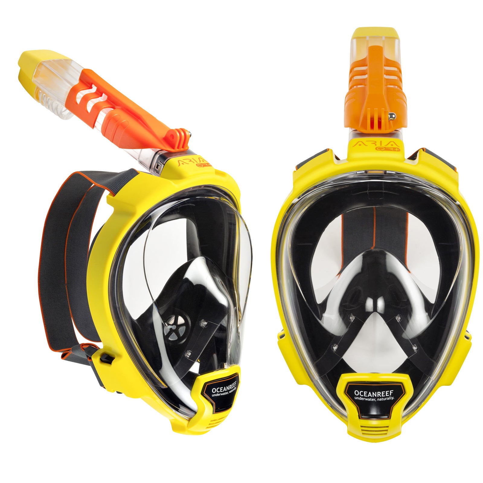 OCEAN REEF FULL FACE Dive MASK ARIA QR+ GoPro YELLOW M/L + BOJKA Manufacturer code OR019075