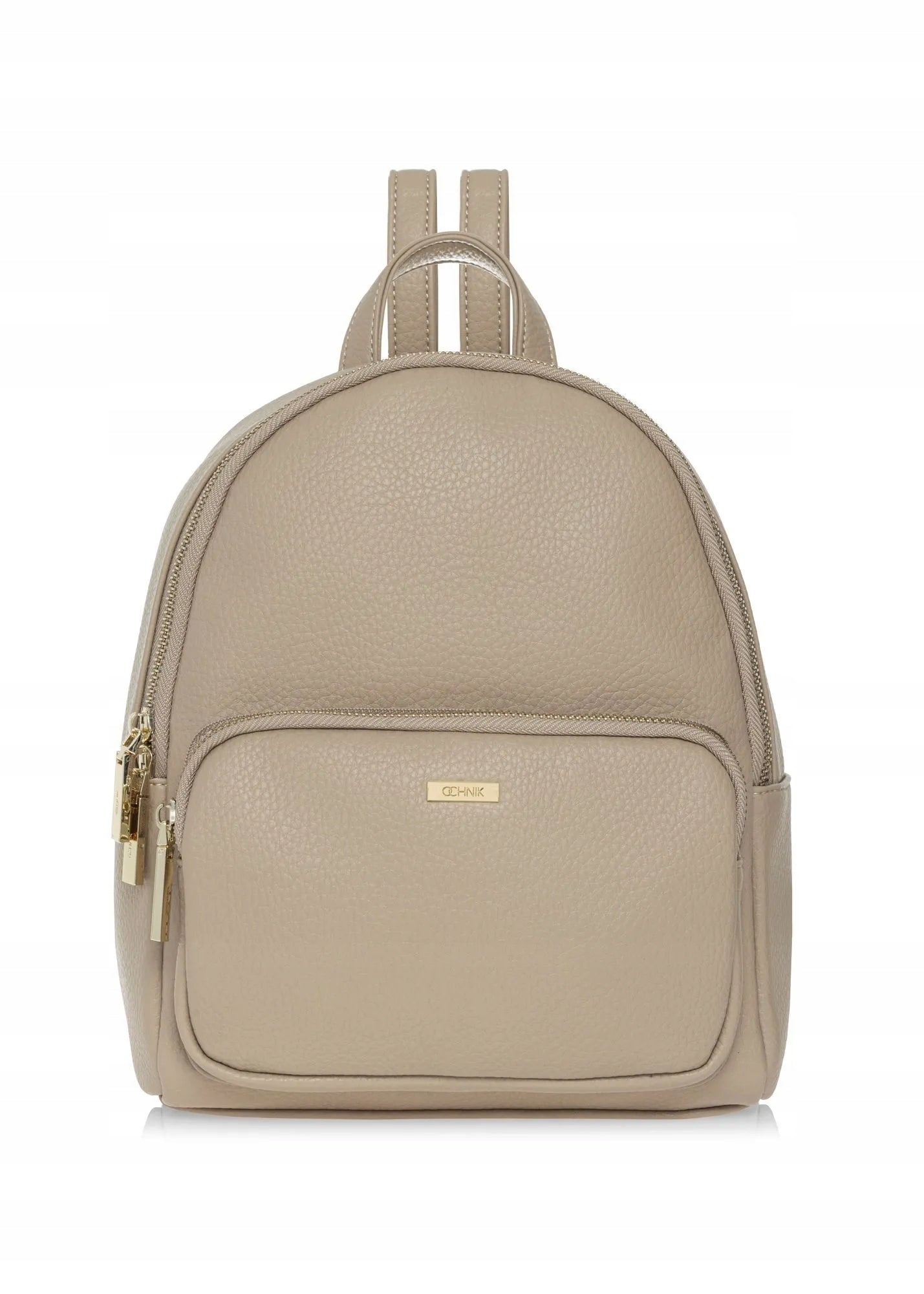 OCHNIK Beige imitation leather women's backpack TOREC-1014-1B(W26)