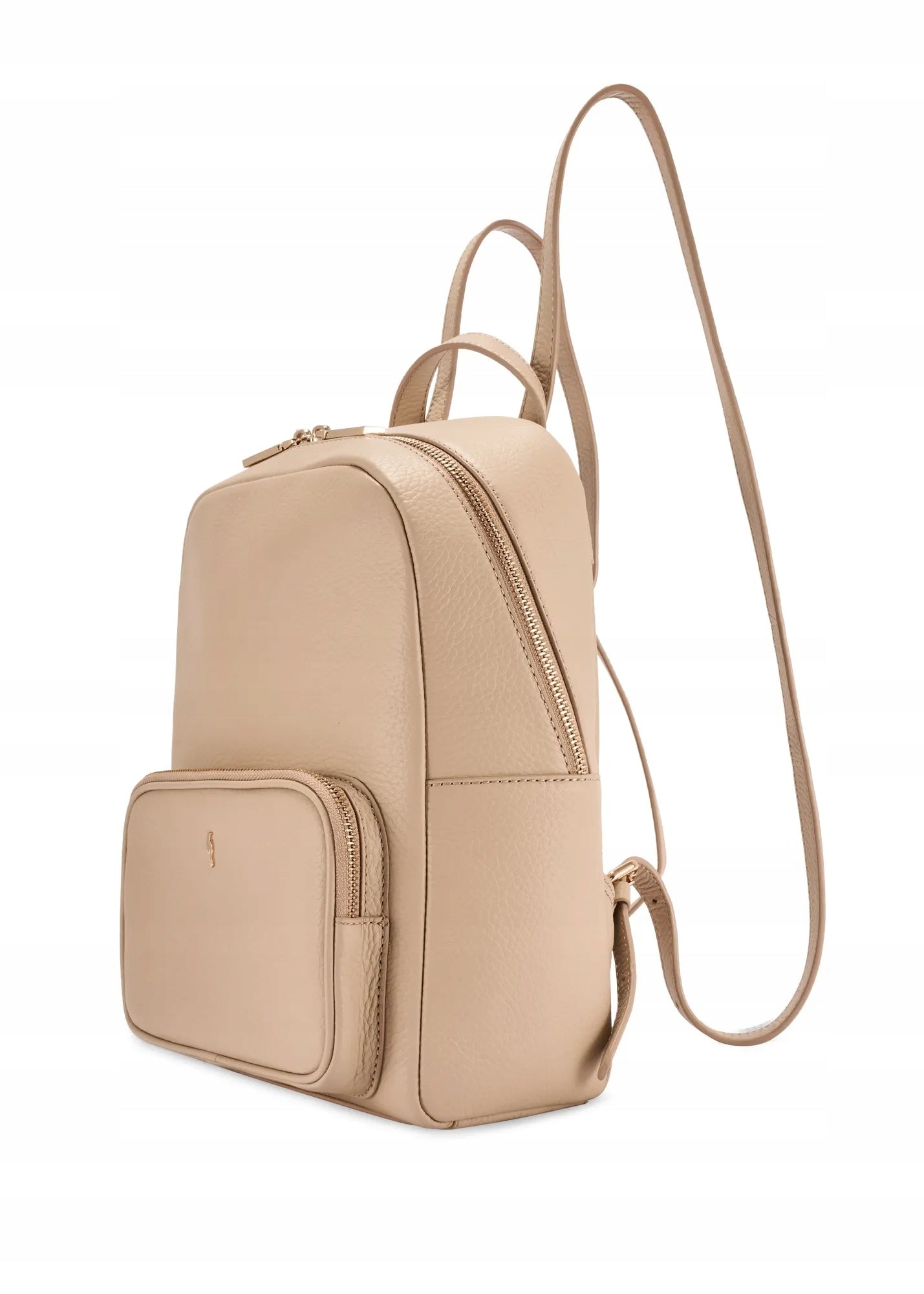 OCHNIK Beige leather women's backpack TORES-1072E-1B(W26) Brand OCHNIK