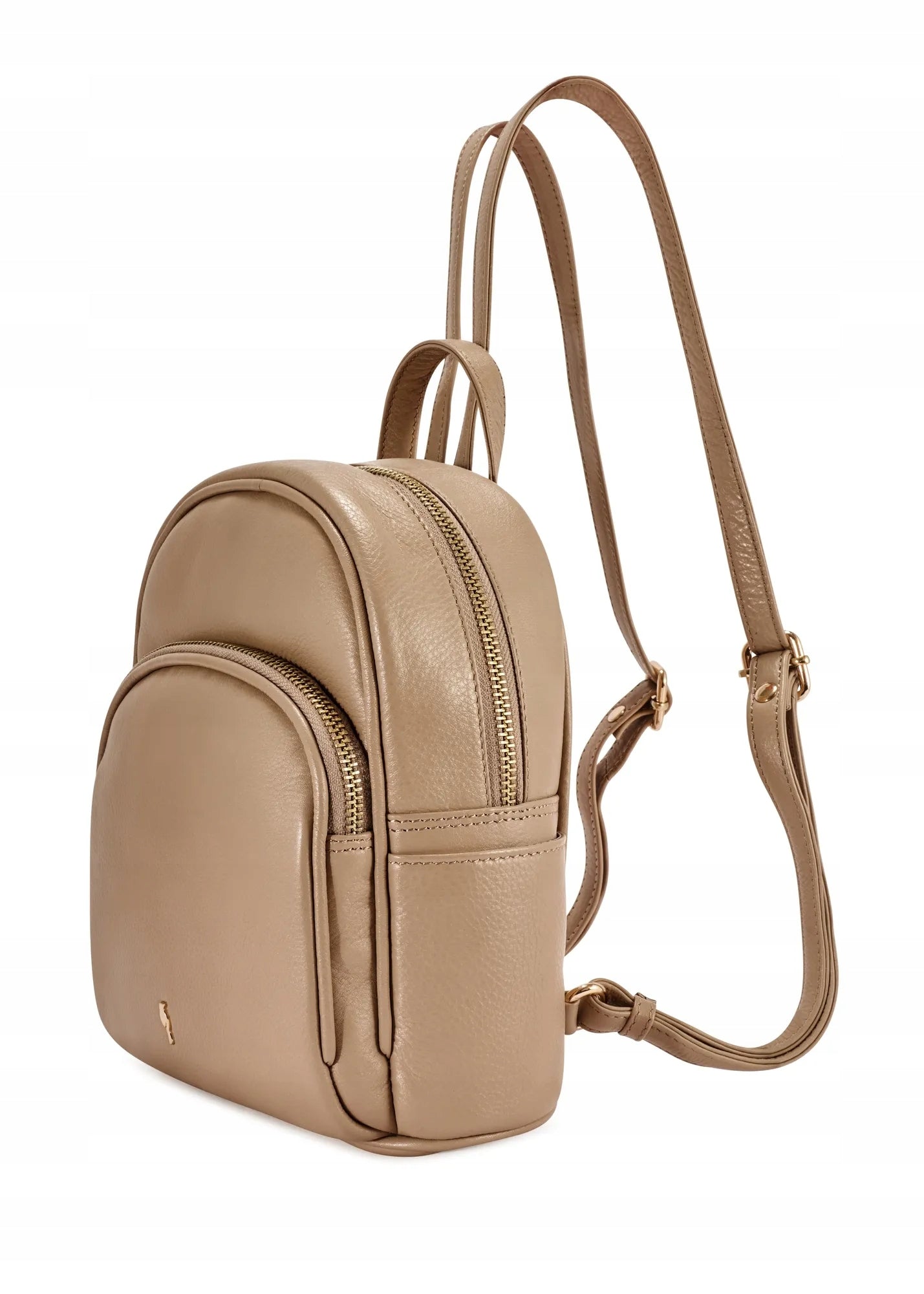 OCHNIK Beige leather women's backpack TORES-1089A-1B(W26) Brand OCHNIK