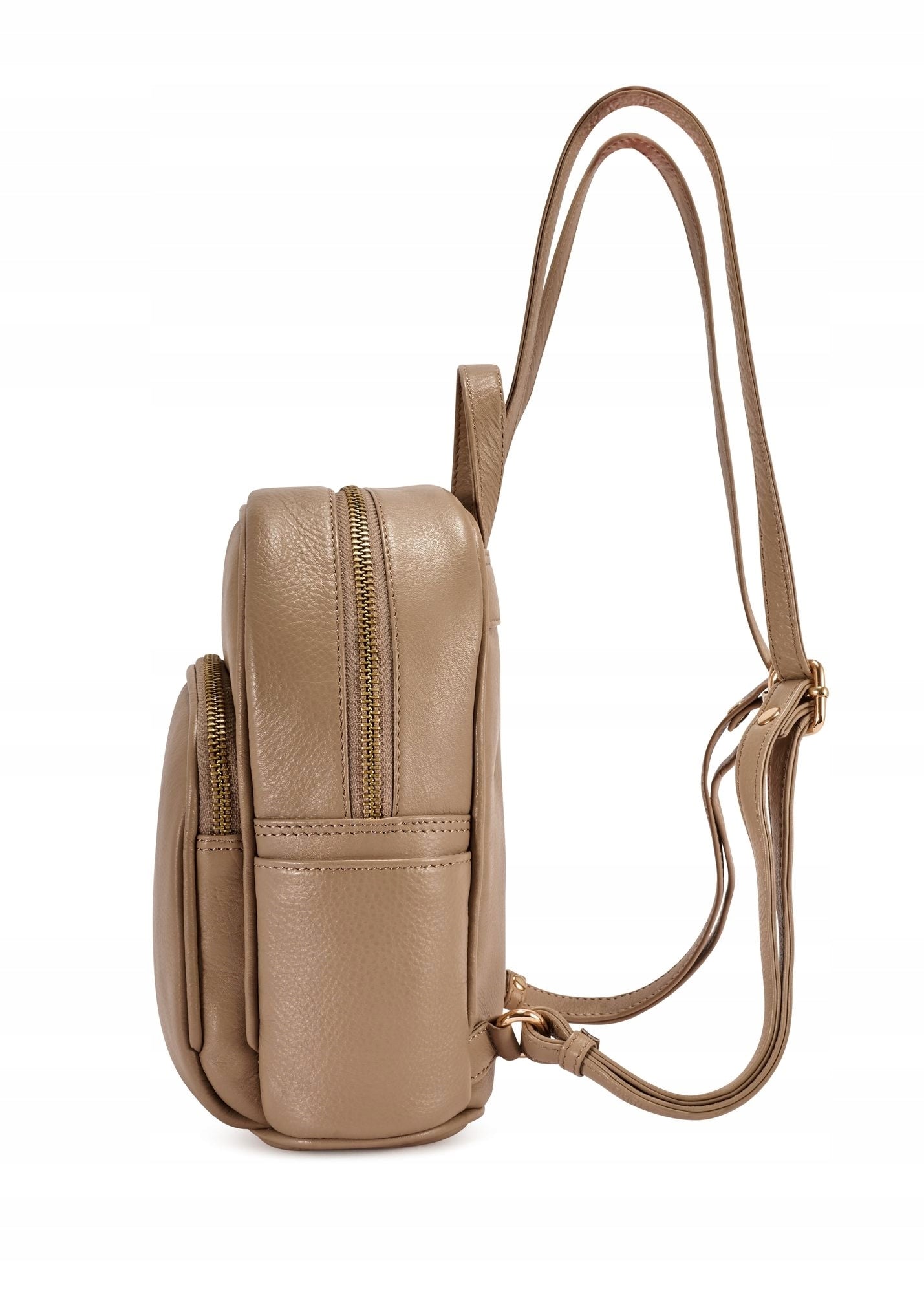 OCHNIK Beige leather women's backpack TORES-1089A-1B(W26) Gender woman