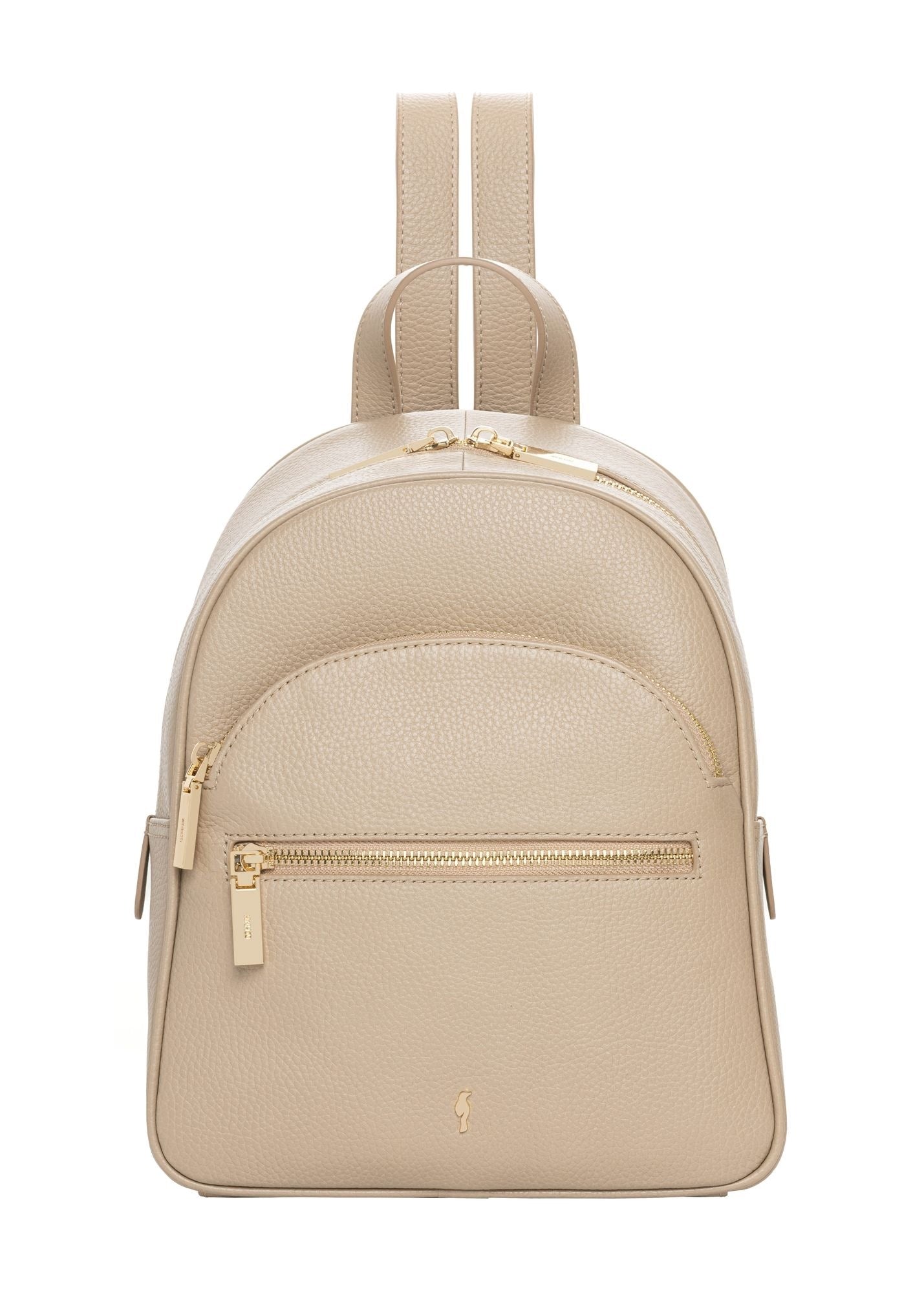 OCHNIK Beige leather women's backpack TORES-1345-1B(Z26)