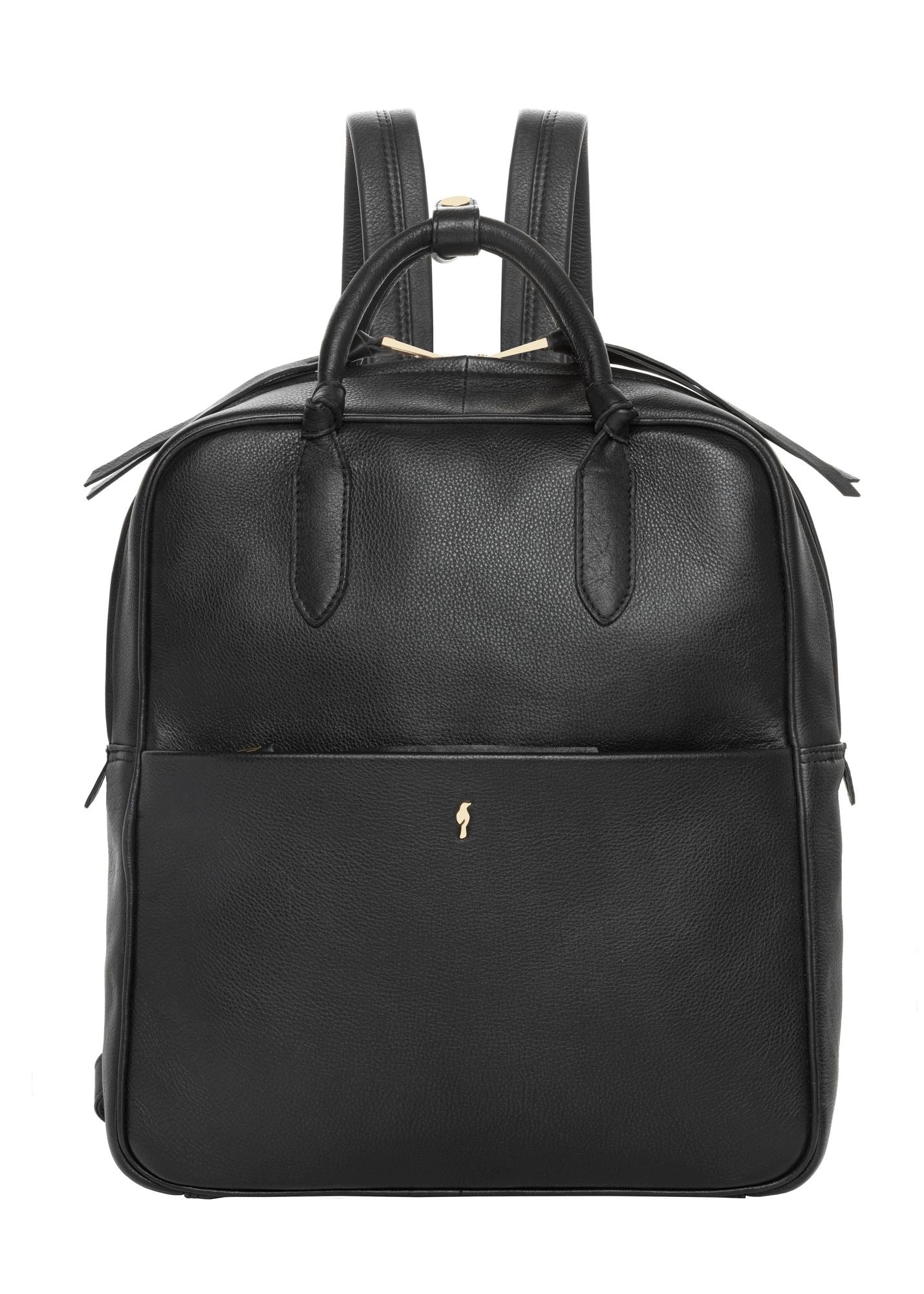 OCHNIK Black leather women's backpack TORES-1313-99(Z26)
