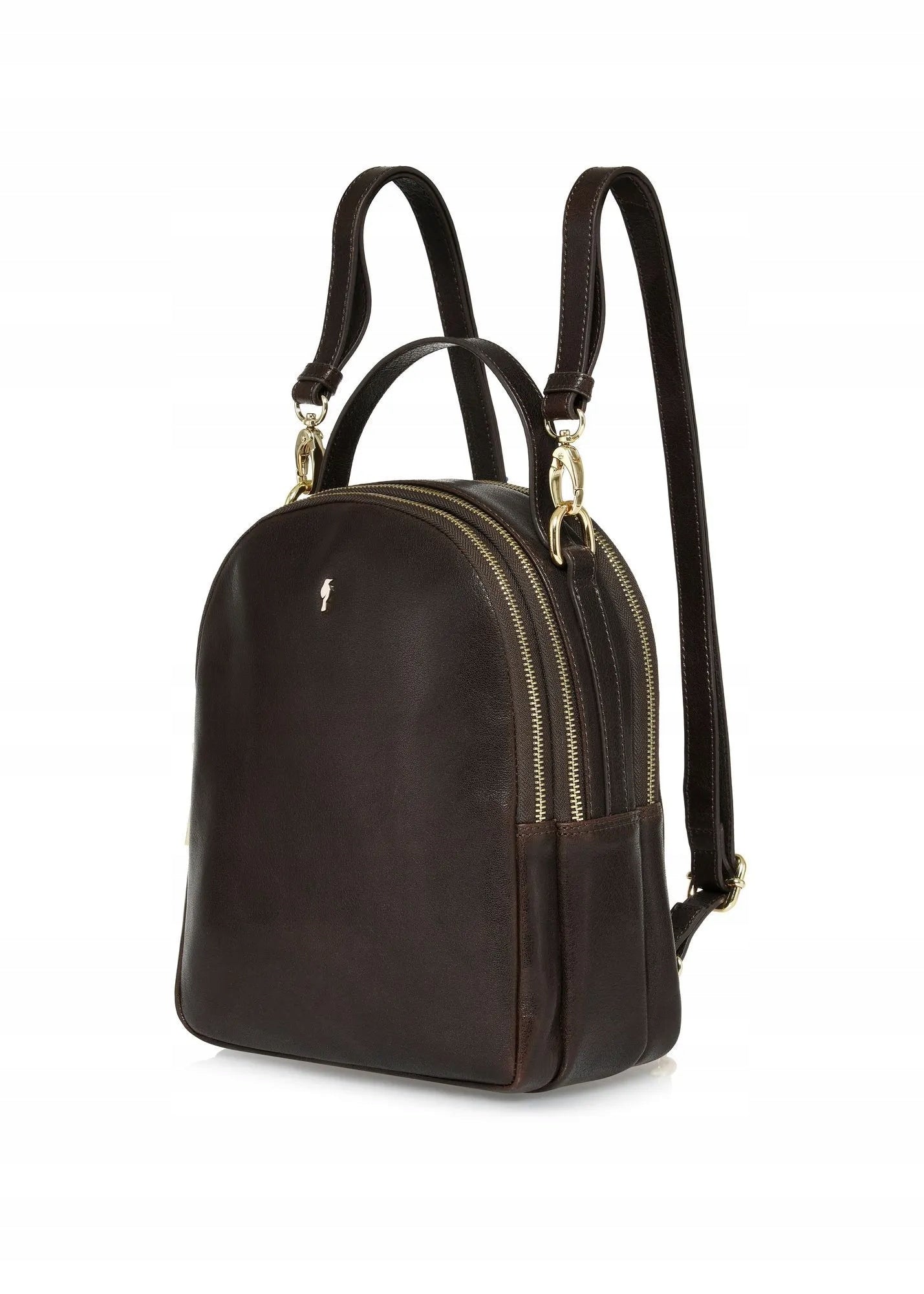 OCHNIK Brown leather women's backpack TORES-1048A-1I(W26) Brand OCHNIK