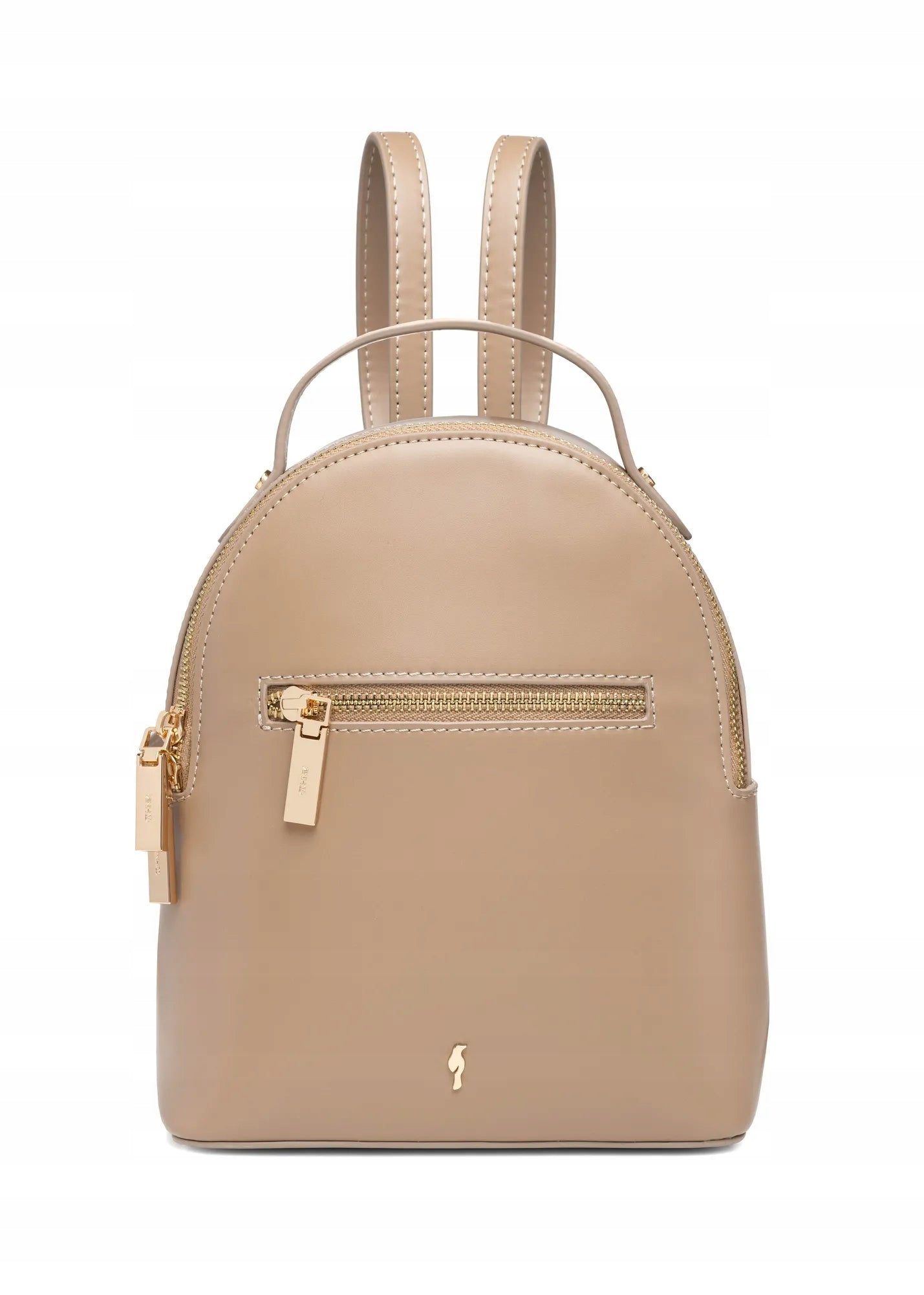 OCHNIK Small beige women's backpack TOREC-1128-1D(W26)