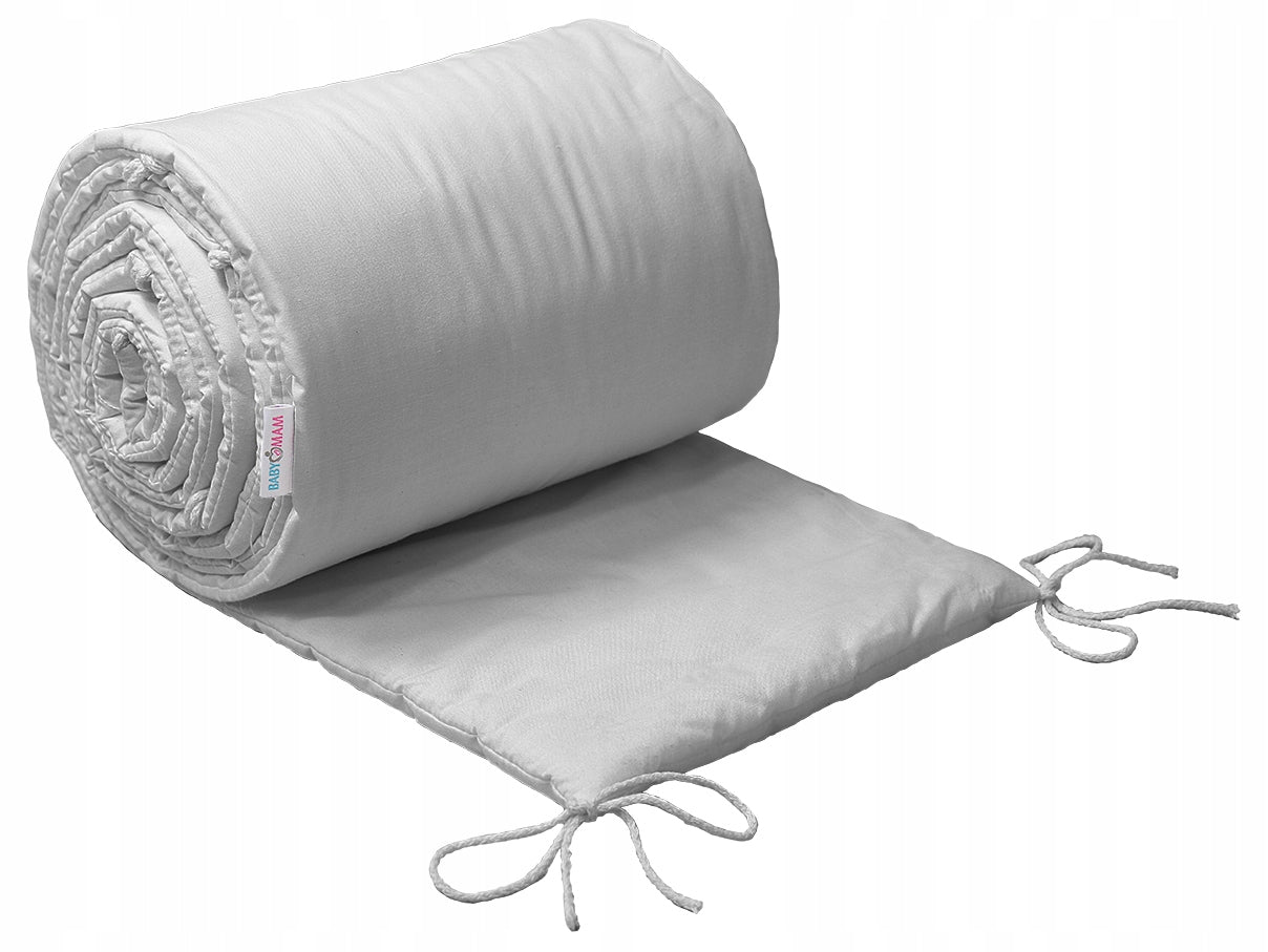 Weicher Kinderbettbezug Babymam, 360x30 cm, grau 